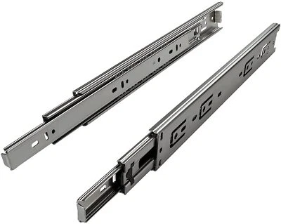 GUIDE SCORREVOLI a SFERE per CASSETTI Portata 50 kg Estrazione Totale Cuscinetti - Immagine 1 di 4