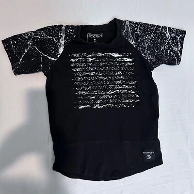 Camiseta Switch Notable Corte Navaja Niño Talla XL (7) Negra y Plateada Foto 1 de 4