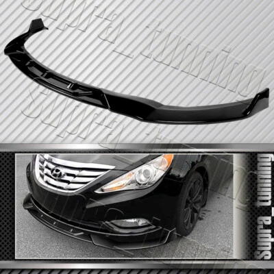STP-Style 适用于 2011-2014 现代索纳塔彩绘黑色前保险杠剧透唇部 — 第 1/4 张图片