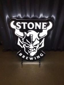 Stone Brewing Demon Logo Beer LED Sign - Picture 1 of 6