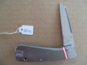Gerber Straightlace Folding Pocket Knife - Green Plain Edge - Excellent