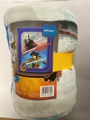 Star Wars Rebels Rule Throw Blanket Blue 46 x 60 Inches - Image 1 of 2