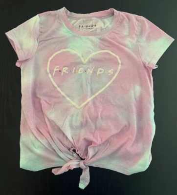 Friends TV Show Tie Dye Bottom Tie T-shirt - Girls Youth Size XL - Image 1 of 4