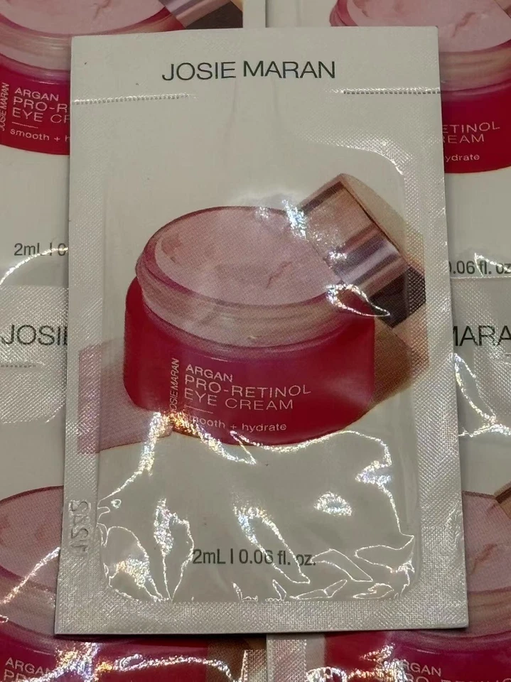 LOT OF 10 JOSIE MARAN ARGAN PRO-RETINOL EYE CREAM SMOOTH + HYDRATE 2ML*10=20ML - Image 1 of 2