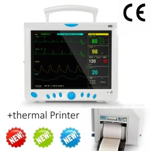 CE Monitor del paziente 12,1" ICU ECG,NIBP,SPO2,PR,RESP,TEMP Stampante termica - Picture 1 of 11