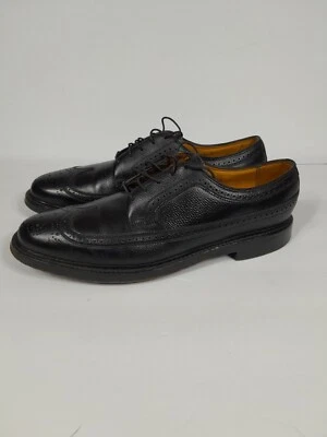 Zapato de vestir vintage Florsheim Royal Imperial punta de ala para hombre talla 11 B negro Foto 1 de 4