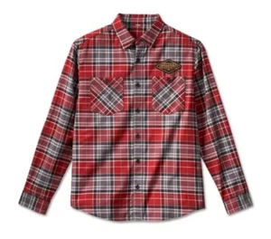 Harley Davidson Neu mit Etikett kariertes Herrenhemd L rot 120th Anniversary Button Down - Bild 1 von 7
