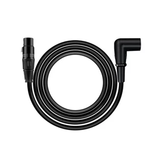 Cable XLR XLR Cable de micrófono 3 pines ángulo recto macho a hembra Cable equilibrado - Imagen 1 de 9