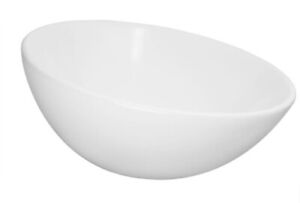 Ronbow 200043-WH Orbit 16 5/8" Single Bowl Round Sloped Rim Bathroom Vessel Sink