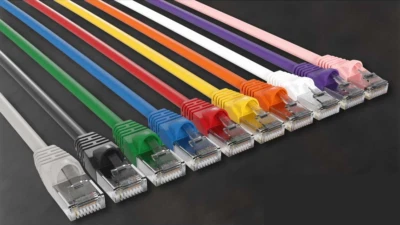 Cat6 UTP Gigabit patch cable booted 6in 1ft 2ft 3ft 5ft 6ft 7ft 10ft Lot 1,5,10 - Image 1 of 4