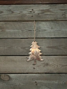 PLASMA CUT STEEL ORNAMENT PINE TREE - Picture 1 of 1