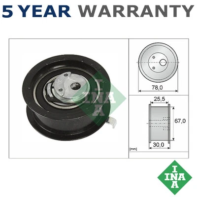 INA Timing Belt Tensioner Pulley Fits VW Audi Ford Seat + Other Models - Image 1 of 3