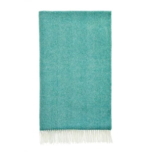 Bronte Herringbone Throw - Jade - Picture 1 of 2