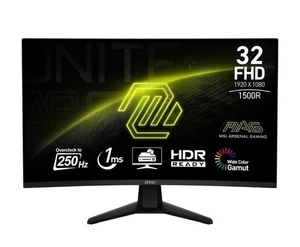 MSI MAG 32C6X 32" Curved Full HD 250Hz 1ms Gaming monitor. Freepost - Picture 1 of 10