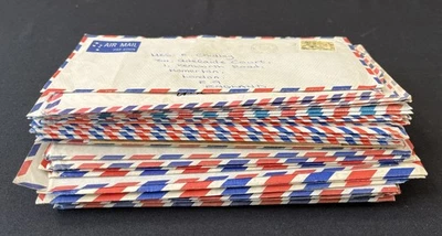 ST Lucia Tuvalu Vincent Grenada Airmail Birds Maps Covers (Apx 36 Items) MK8593 - Image 1 of 4