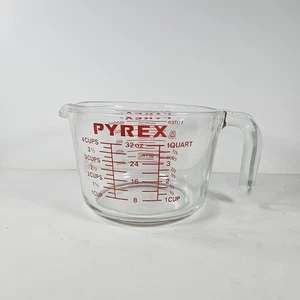 Vintage Pyrex 1 Quart Measuring Cup 1 Liter 532 Corning Glass Made in USA - Picture 1 of 9