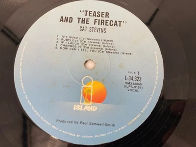 Cat Stevens - Teaser and the Firecat Vinyl LP Record ONLY NO COVER - Image 1 of 4