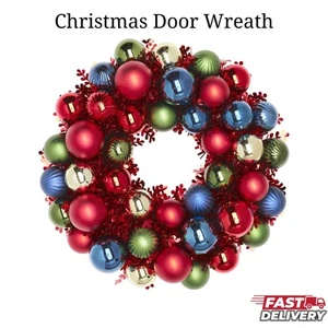 IKEA VINTERFINT Weihnachtskranz 38 cm rot grün Tür Wandbehang Weihnachtsdeko - Bild 1 von 2