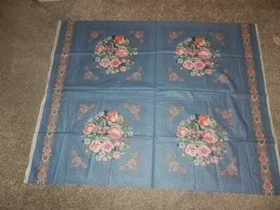 VIP Cranston Almohada Cuadrados/Tramposo Edredón Bloques Azul Floral 45x36 Foto 1 de 2