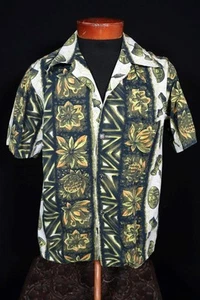 Vintage 1950's Ui-Maikai Baumwolle Hawaiihemd Größe M Ausgezeichneter Zustand - Bild 1 von 3