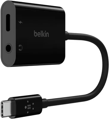 Belkin - 3,5 мм аудио и USB-C адаптер - быстрая зарядка совместимый USB-C аудио Ada... - Изображение 1 из 4