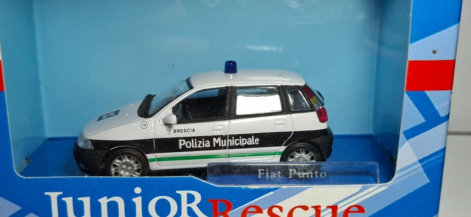 Fiat Punto con scatola 1/43 Polizia Municipale Brescia - Immagine 1 di 1