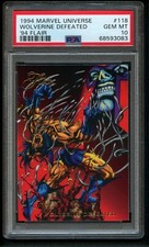 1994 Marvel Universe Flair WOLVERINE DEFEATED #118 PSA 10 GEM MT - Newly Graded!