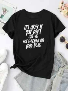 Casual Print Crew Neck T-shirt, Fashion Summer T-Shirts Tops, Women's Clothing - Picture 1 of 11