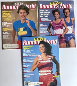 RUNNER'S WORLD Magazines 1987 July Aug Sept Lot 3 Chris Curtin - Picture 1 of 4