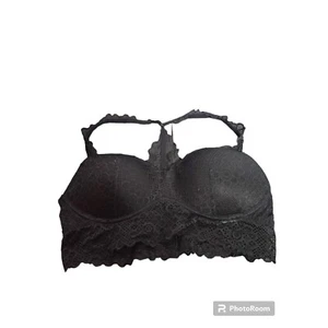 Giily Hicks Longline Lace Bralette, black, size M - Picture 1 of 6