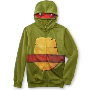 Teenage Mutant Ninja Turtles Hoodie Boys 14/16 NeW Raphael MASK Jacket NWT - Picture 1 of 5