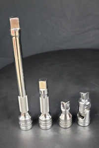 Snap On Tools 4pc 3/8" Drive Knurled Extension/Universal Swivel Set - Picture 1 of 10