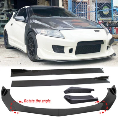 Alerón labial de parachoques de fibra de carbono/falda lateral/canard trasero para Honda CR-Z 2011-16 Foto 1 de 4