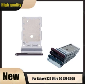 SIM Card Tray Holder Socket Slot For Galaxy S22 Ultra 5G SM-S908 Repair Parts - Zdjęcie 1 z 13