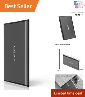 1TB Ultra-Slim External Hard Drive - Fast Data Transfer for PC, Mac, and Gami... - Image 1 of 4