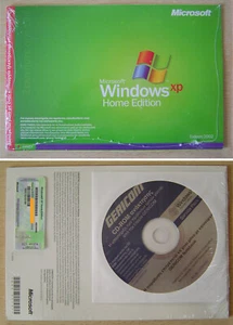 Windows XP Home Edition mit integriertem SP1 ☆ CD + Key + Handbuch ☆ griechisch - Bild 1 von 1