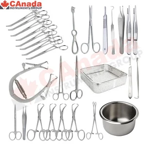 Thyroid Set Of 29pcs To Remove All Neck Basic Thyroidectomy Endoscopic Minor Gla - Picture 1 of 2