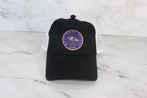Men's Baltimore Ravens Fanatics Black Averie Trucker Adjustable Hat - Size: OSFA - Picture 1 of 6