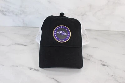 Men's Baltimore Ravens Fanatics Black Averie Trucker Adjustable Hat - Size: OSFA - Image 1 of 4