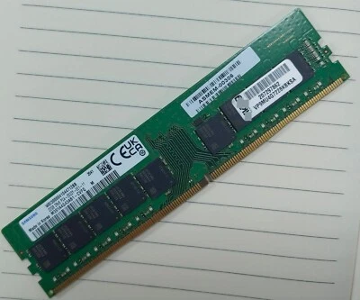 SAMSUNG 32GB DDR4 2933 2Rx8 PC4-23400 M391A4G43AB1-CVFQ 288pin ECC UDIMM RAM - Image 1 of 4