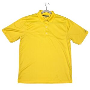 Greg Norman Golf Polo Play Dry Shirt Mens Bright Yellow Medium Athletic Outdoors
