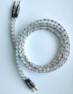 TTAF Speaker Cable 14AWG Silver/Copper 3m Silber/OFC-Kupfer Lautsprecherkabel - Picture 1 of 7
