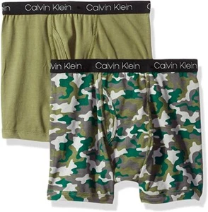 Calvin Klein Assorted 2 Pack Boxer Briefs Boy's Size Small (6/7) L71930 - Picture 1 of 2