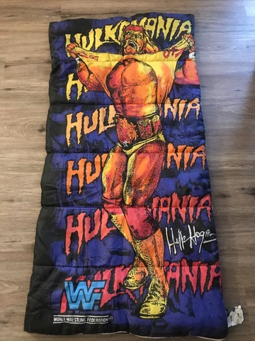 Vintage Rare Hulk Hogan Sleeping Bag WWF Cover