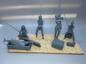 Sexy Fishing Girls Resin Figuren unbemalt Bausatz im Maßstab 1:24 - Bild 1 von 4