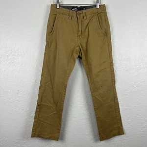 Vans Pants Mens 28 Beige Brown Regular Fit Authentic Chino Skateboarding 28x25 - Picture 1 of 15