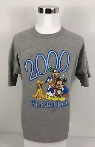 Mickey Mouse Unlimited Disney Mens XL Shirt Gray 2000 Y2K Collectible Florida - Picture 1 of 9