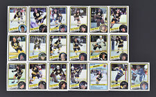 (6) 1984-85 OPC O-Pee-Chee Boston Bruins Team Set 19 Karten