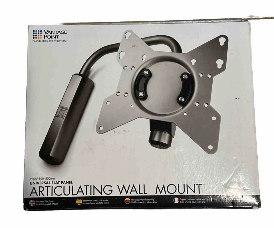 Vantage point AX2AWL01-S 22" to 50" Articulating LCD TV Wall Mount (Silver) - Image 1 of 4
