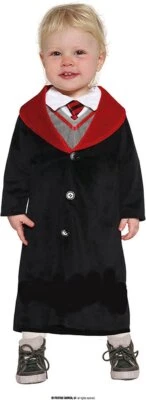 GUIRCA COSTUME CARNEVALE MAGO VESTITO NEONATO SCUOLA DI MAGIA HARRY POTTER VESTE ABITO